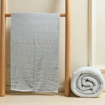Bath Sheet Ash Wavy