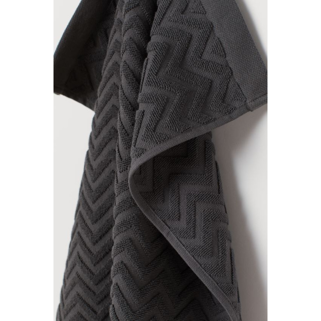 Bath Towel Ash Jacquard