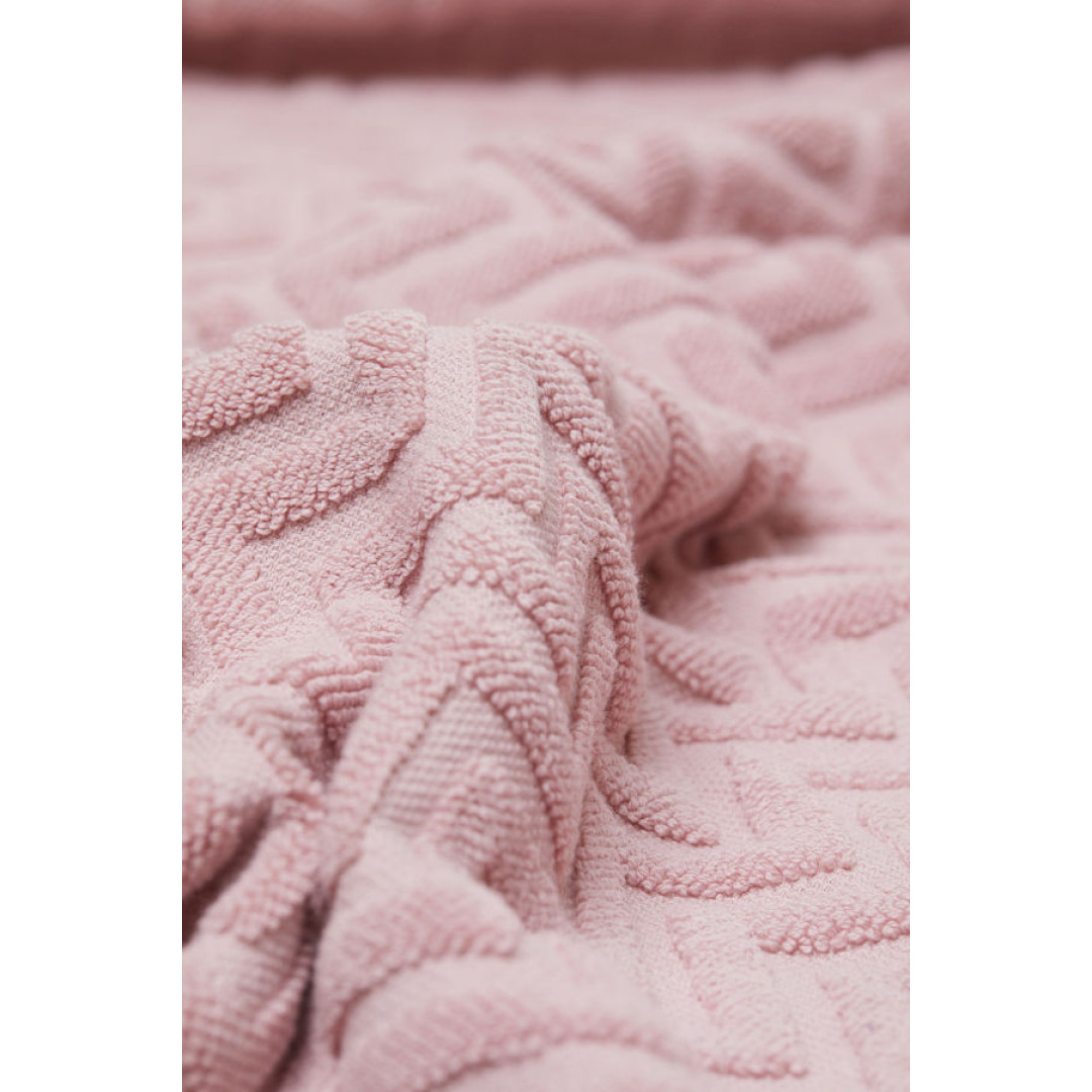 Bath Towel Pink Jacquard