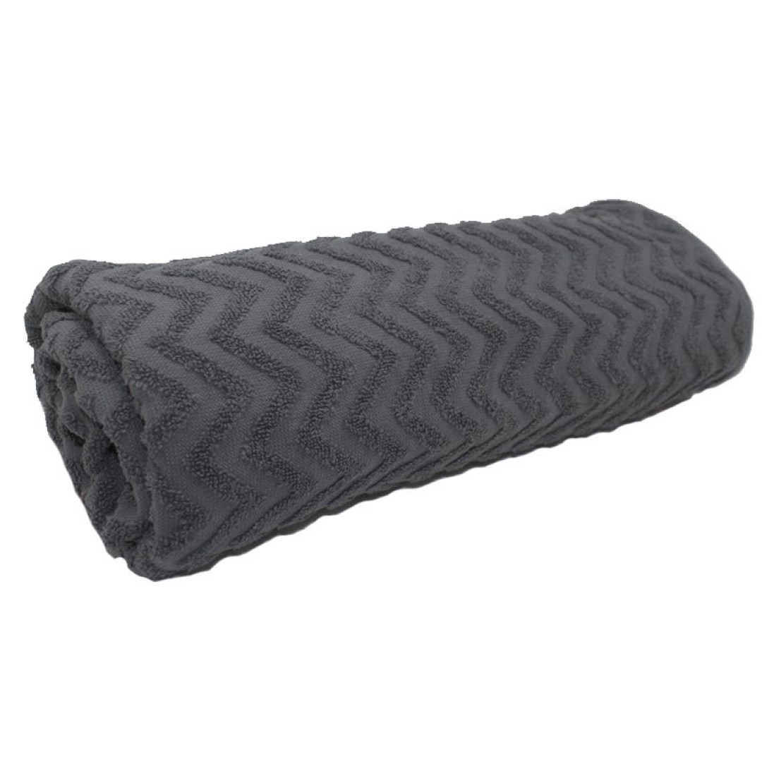 Bath Towel Ash Jacquard