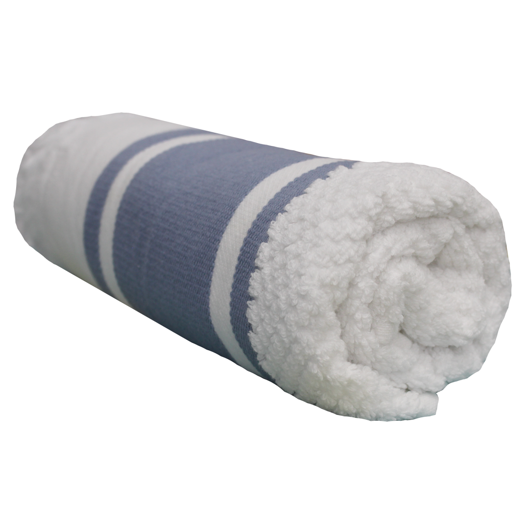 Hand Towel Sky Blue Border