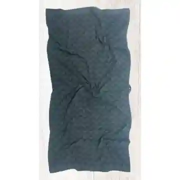 Bath Towel Black Jacquard