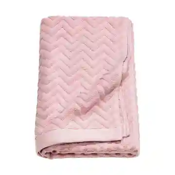 Bath Towel Pink Jacquard