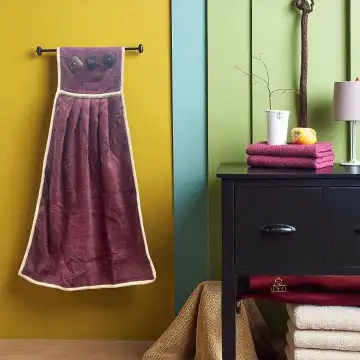 Basin Towel Marooni