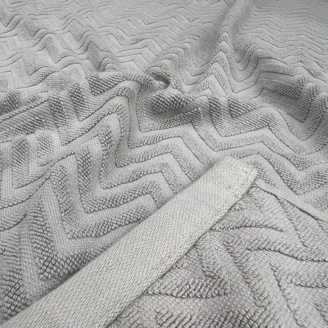 Bath Towel Ash Jacquard