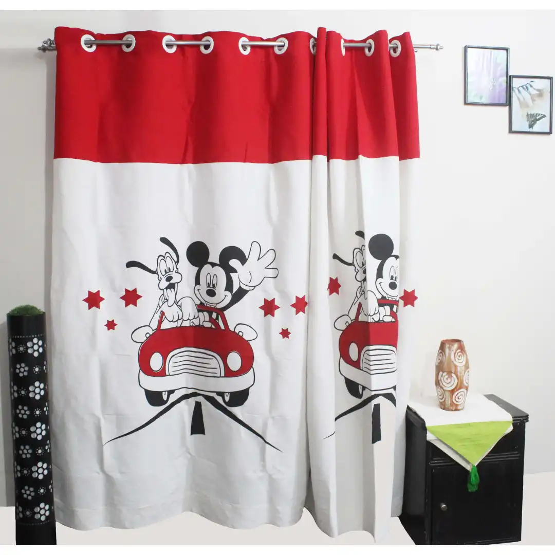 Curtain Mickey Pluto